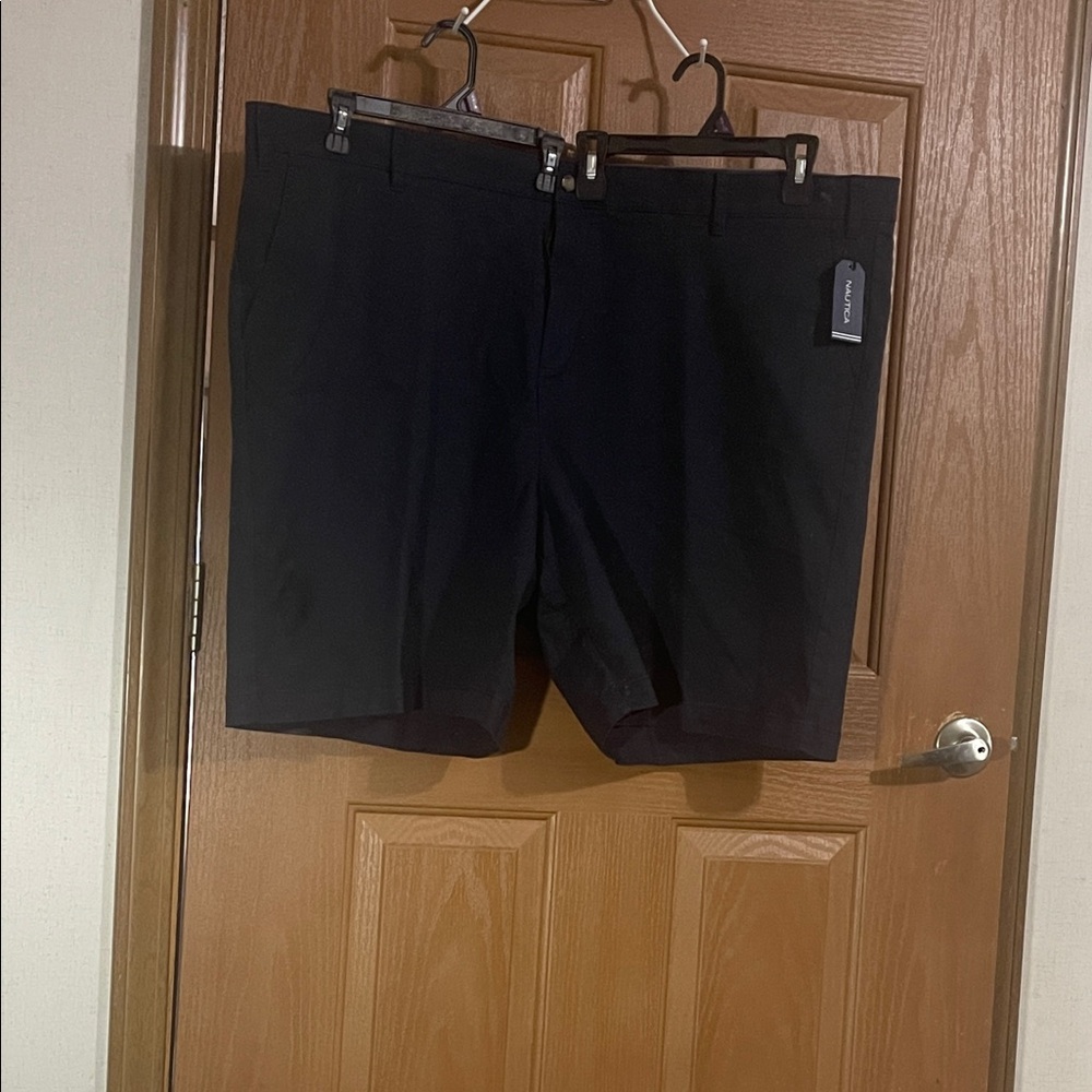 Nautica Men's Dark Navy Flat Front Shorts